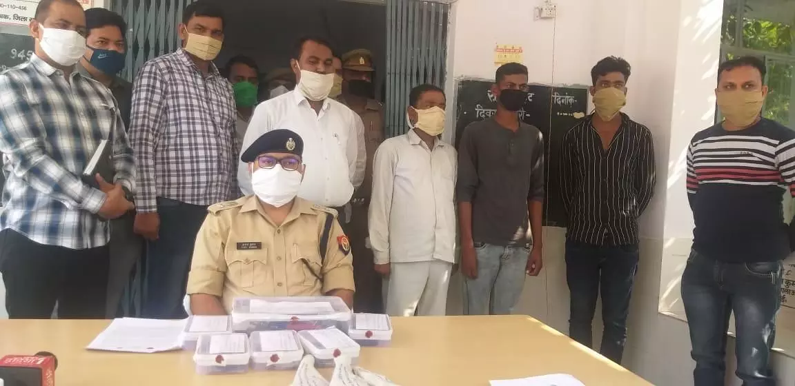 मैनपुरी पुलिस ने हाइवे पर लूट करने वाले बदमाशों के अंतर्जनपदीय गैंग का किया भण्डाफोड़