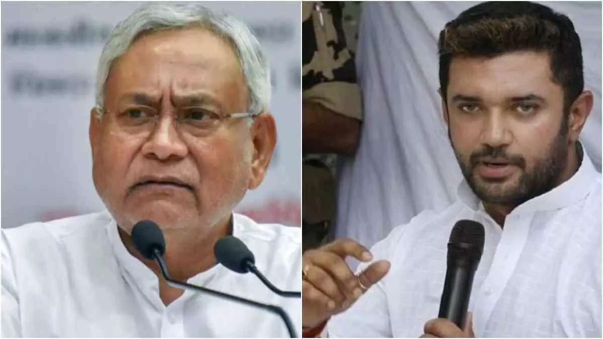 बिहार चुनाव: नीतीश कुमार के आखिरी चुनाव वाले बयान पर बरसे चिराग पासवान, दिया ये बड़ा बयान बिहार चुनाव: नीतीश कुमार के आखिरी चुनाव वाले बयान पर बरसे चिराग पासवान, दिया ये बड़ा बयान