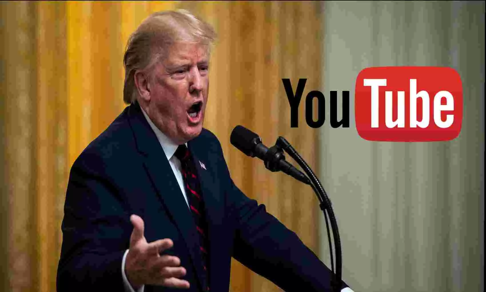 Youtube ने भी राष्ट्रपति डोनाल्ड ट्रंप पर लगाया बैन