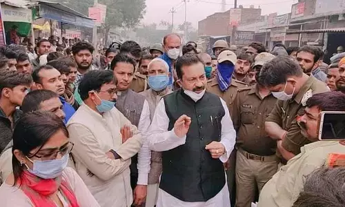 सड़क हादसे में संजय गुप्ता की मौत भाजपाइयों ने किया चक्का जाम