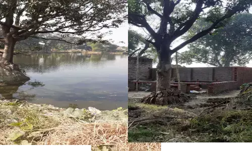 तालाबों को पाट कर दबंग बना रहे मकान, मना करने पर लड़ाई पर उतारू है दबंग