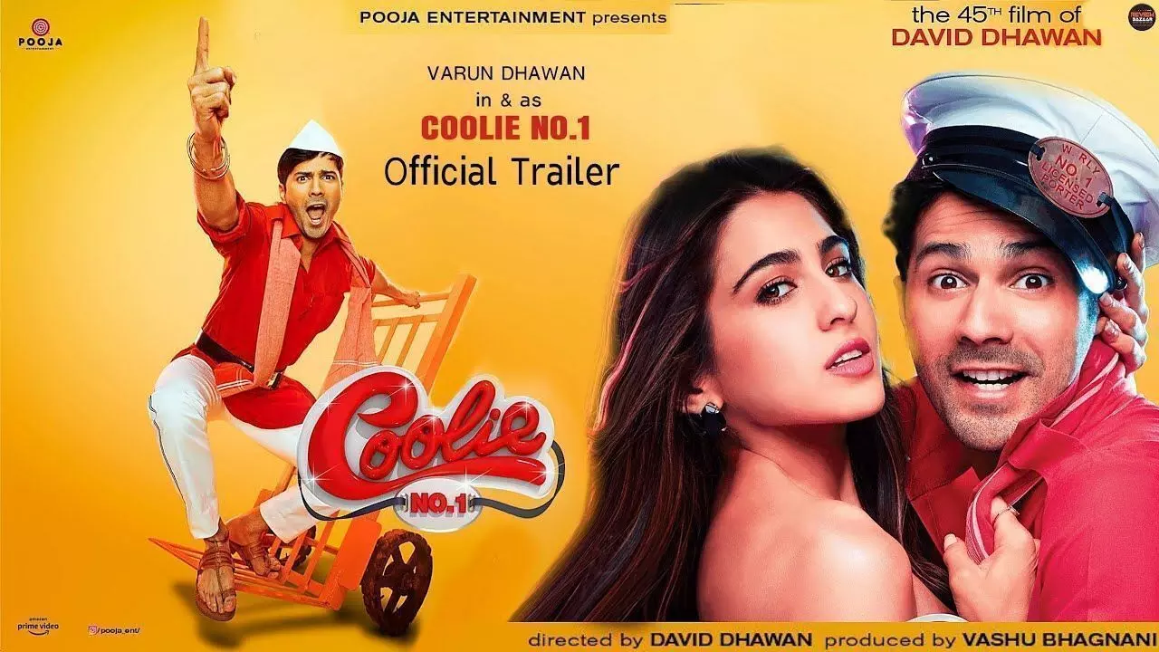 Coolie No. 1 Trailer: कुली नंबर 1 का ट्रेलर रिलीज होते ही छाया, मजेदार अंदाज में दिखे वरुण और सारा