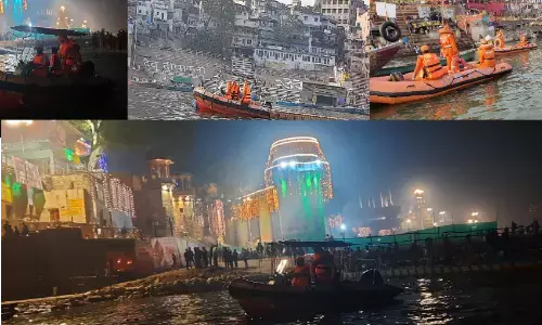 प्रधानमंत्री की गंगा यात्रा और देव दीपावली महोत्सव में एनडीआरएफ की टीमें रही बनारस के घाटों पर तैनात