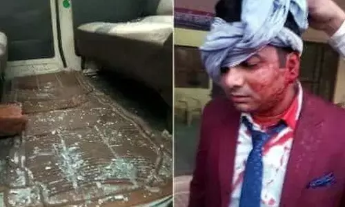 मुजफ्फरनगर में कच्ची सडक पर बारात पर हमला