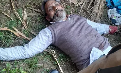 शामली: गन्ने के खेत में गोली लगा मिला कार चालक का शव, फैली सनसनी शामली: गन्ने के खेत में गोली लगा मिला कार चालक का शव, फैली सनसनी