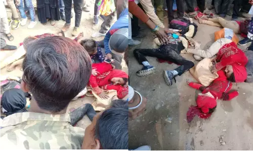 रोड़वेज बस ने यात्रियों को कुचला, मौके पर ही तीन मासूमो की मौत रोड़वेज बस ने यात्रियों को कुचला, मौके पर ही तीन मासूमो की मौत