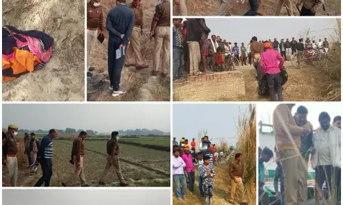 नग्न हालत में खेत में मिला युवती का शव