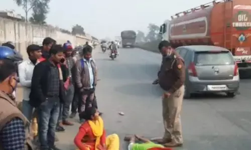 चंदौली में हुआ बड़ा हादसा, एक की मौत, युवती बची बाल बाल