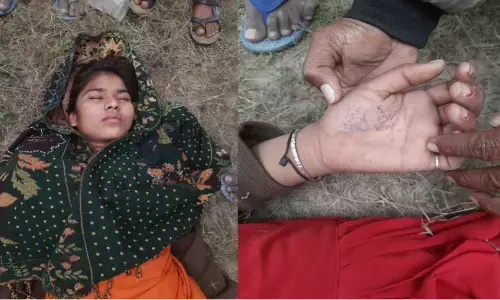 बेहोश पड़ी युवती देख लोग हैरान, अपराधियों का वह कौन हैं शरण दाता? बेहोश पड़ी युवती देख लोग हैरान, अपराधियों का वह कौन हैं शरण दाता?