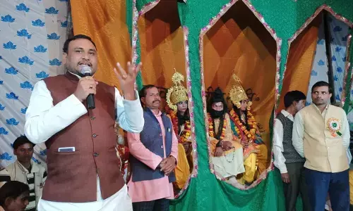 प्रभु श्री राम के मंदिर निर्माण मैं कुछ ना कुछ दान जरुर दें - रामबाबू द्विवेदी प्रभु श्री राम के मंदिर निर्माण मैं कुछ ना कुछ दान जरुर दें - रामबाबू द्विवेदी