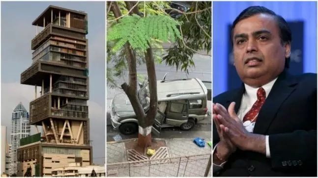 मुकेश अंबानी के घर Antilia के पास संदिग्ध कार से कई नंबर प्लेट भी बरामद, 20 जिलेटिन छड़ें भी मिली, जांच जारी