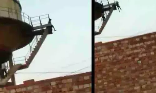 मुजफ्फरनगर में नाबालिग ने पानी की टंकी से लगाई मौत की छलांग, वीडियो वायरल
