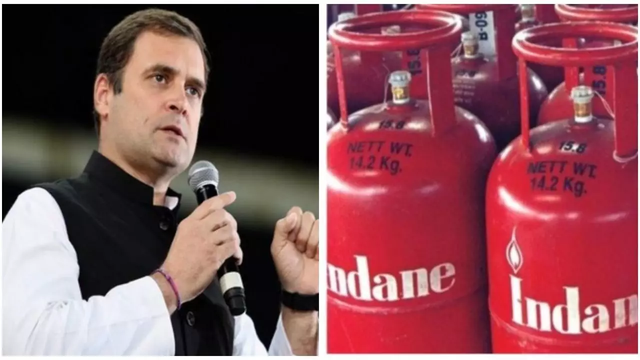 एलपीजी के बढ़ते दामों को लेकर राहुल गाँधी ने मोदी सरकार पर तीखा हमला बोला एलपीजी के बढ़ते दामों को लेकर राहुल गाँधी ने मोदी सरकार पर तीखा हमला बोला