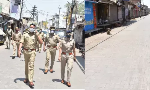 एसपी हाथऱस ने #COVID-19 महामारी के बढते संक्रमण के दृष्टिगत जनपद में लागू साप्ताहिक कोरोना कर्फ्यू की चेकिंग