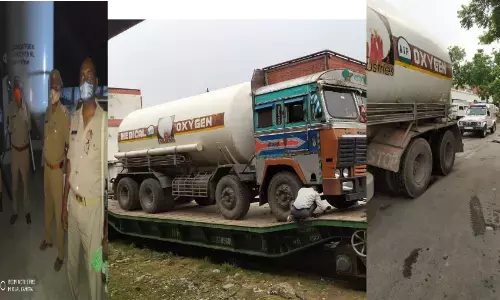 रायबरेली पुलिस ने ऑक्सीजन का टेंकर ग्रीन कॉरिडोर बना अमेठी तक पहुंचाया रायबरेली पुलिस ने ऑक्सीजन का टेंकर ग्रीन कॉरिडोर बना अमेठी तक पहुंचाया