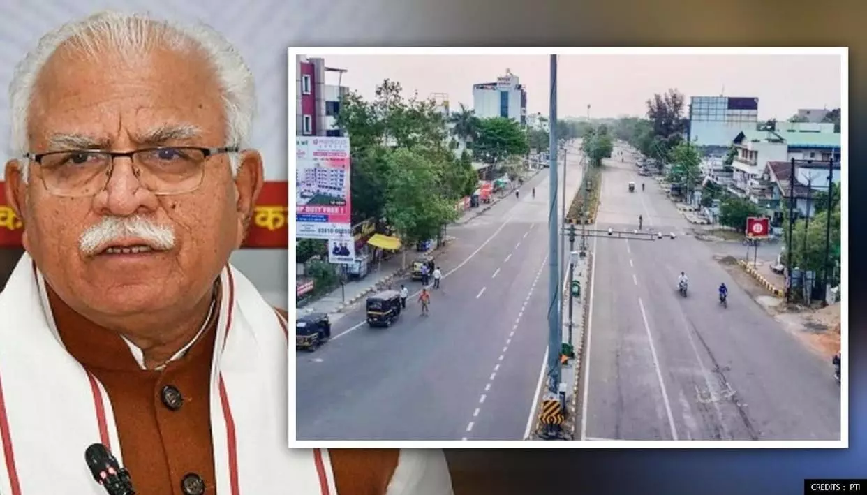 कोरोना संकट के बीच हरियाणा की खट्टर सरकार ने बढ़ाया लॉकडाउन, 10 से 17 मई तक रहेंगी पाबंदिया कोरोना संकट के बीच हरियाणा की खट्टर सरकार ने बढ़ाया लॉकडाउन, 10 से 17 मई तक रहेंगी पाबंदिया