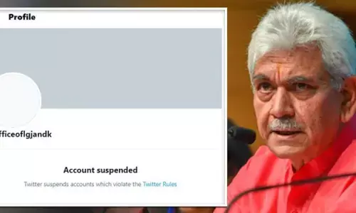 Twitter ने जम्मू-कश्मीर के उपराज्यपाल मनोज सिन्हा का अकाउंट किया सस्पेंड