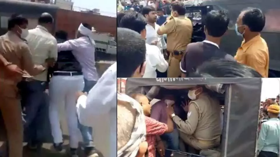 कानपुर : हिस्ट्रीशीटर को भागने वाले बीजेपी नेता की तलाश में पुलिस की छापेमारी, BJP ने भी कर दी छुट्टी