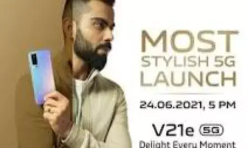 वीवो का नया स्मार्टफोन Vivo V21e 24 जून को होगा लॉन्च, जानें क्या होगा फिचर्स वीवो का नया स्मार्टफोन Vivo V21e 24 जून को होगा लॉन्च, जानें क्या होगा फिचर्स