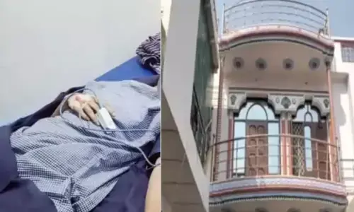 मथुराः घर में घुसकर किशोरी से छेड़खानी, विरोध करने पर दूसरी मंजिल से फेंका, CCTV में घटना कैद