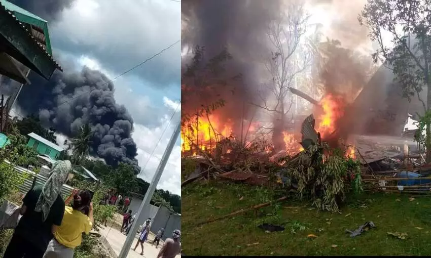 अभी अभी: फिलीपींस में सैन्य विमान दुर्घटनाग्रस्त, 17 शव अब तक बरामद
