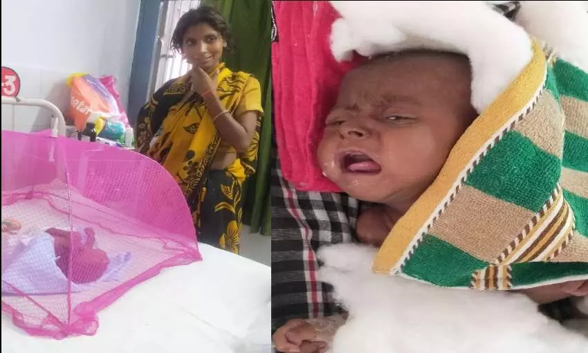 मासूम के इलाज के लिए दर-दर की ठोकरें खा रही विक्षिप्त मां मासूम के इलाज के लिए दर-दर की ठोकरें खा रही विक्षिप्त मां