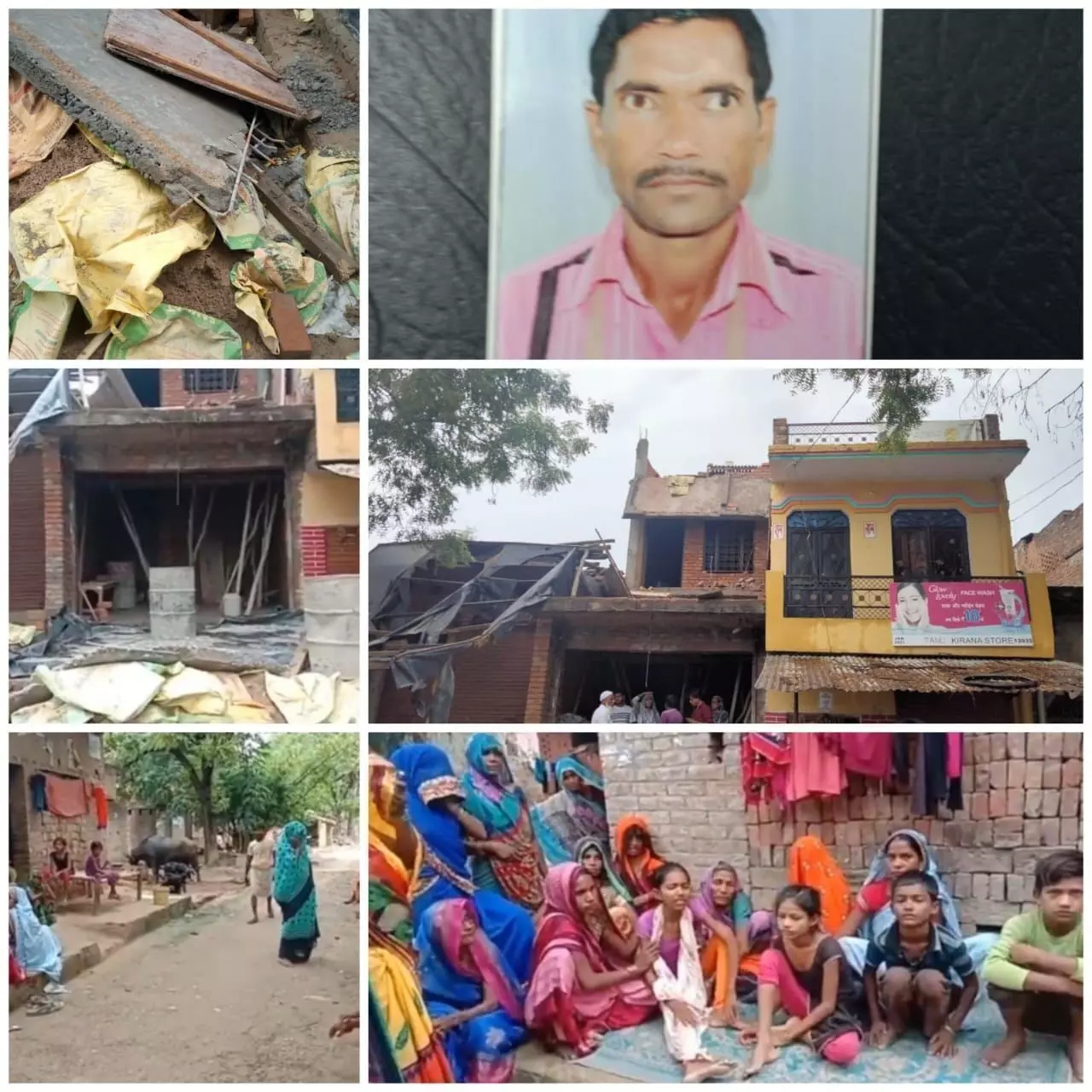 ढोला खोलते समय छज्जा गिरा ,मजदूर की मौत ढोला खोलते समय छज्जा गिरा ,मजदूर की मौत