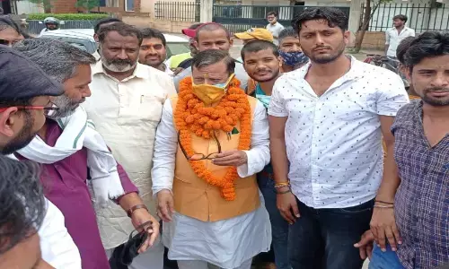 भाजपा प्रदेश संयोजक का किया गया भव्य स्वागत भाजपा प्रदेश संयोजक का किया गया भव्य स्वागत