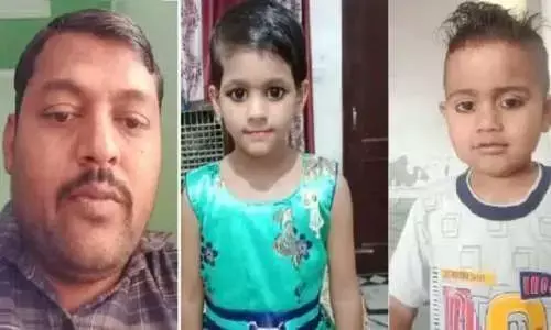 पत्नी के फरार होने की गम में दो मासूम सहित पति ने लगाई फांसी पत्नी के फरार होने की गम में दो मासूम सहित पति ने लगाई फांसी