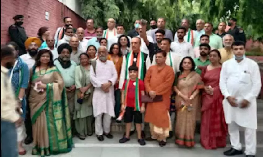 अमन यात्रा: विदाई देते बोले गुलाम नबी आजाद, गांधी का रास्ता ही अमन का रास्ता अमन यात्रा: विदाई देते बोले गुलाम नबी आजाद, गांधी का रास्ता ही अमन का रास्ता