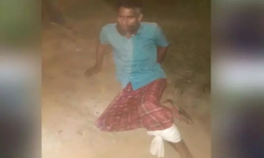 पुलिस मुठभेड़ में एक लाख का इनामिया लंबू गिरफ्तार, पैर में लगी गोली पुलिस मुठभेड़ में एक लाख का इनामिया लंबू गिरफ्तार, पैर में लगी गोली