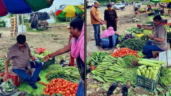सड़क के किनारे बैठकर सब्जी बेच रहे IAS अधिकारी की फोटो वायरल, फिर खुद बताई क्या है सच्चाई