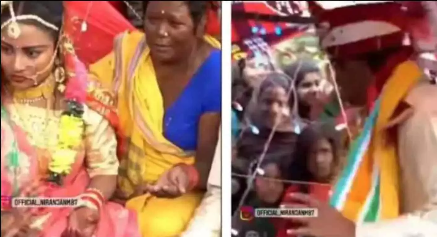 शादी के मंडप में मुंंह में गुटखा दबा कर बैठा था दूल्हा, दुल्हन ने थप्पड़ मारकर कहा- थूककर आओ, वीडियो वायरल शादी के मंडप में मुंंह में गुटखा दबा कर बैठा था दूल्हा, दुल्हन ने थप्पड़ मारकर कहा- थूककर आओ, वीडियो वायरल