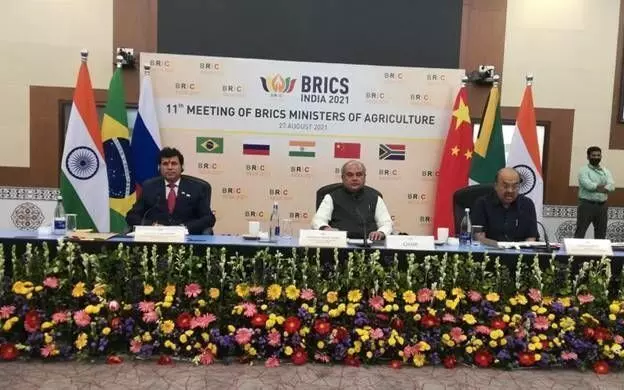 केंद्रीय कृषि मंत्री नरेंद्र सिंह तोमर की अध्यक्षता में हुई ब्रिक्स देशों के कृषि मंत्रियों की 11वीं बैठक..