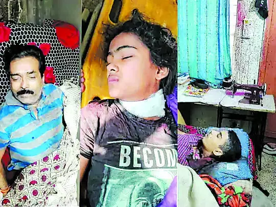 बेटे-बेटी का टाइल्स कटर से गला काट कर इंजीनियर ने पत्नी के साथ पीया जहर बेटे-बेटी का टाइल्स कटर से गला काट कर इंजीनियर ने पत्नी के साथ पीया जहर