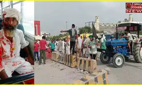 हरियाणा में किसानों पर लाठीचार्ज कई के सिर फूटे, किसानों ने हाईवे किया जाम, राकेश टिकैत हिसार रवाना