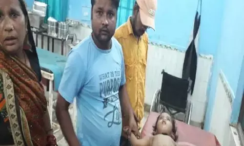 मासूम बच्चे ने पानी समझ कर पी लिया थिनर,अस्पताल में कराया भर्ती