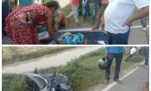 पिकप -मोटरसाइकिल की आमने सामने की टक्कर से बाइक सवार की मौत पिकप -मोटरसाइकिल की आमने सामने की टक्कर से बाइक सवार की मौत