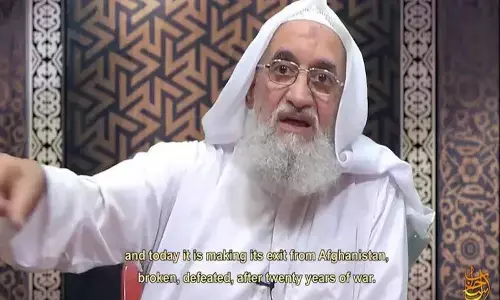 ... तो क्या जिंदा है अल-कायदा चीफ अल जवाहिरी? 60 मिनट का वीडियो आया सामने ... तो क्या जिंदा है अल-कायदा चीफ अल जवाहिरी? 60 मिनट का वीडियो आया सामने