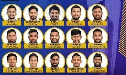 T20 वर्ल्ड कप के लिए श्रीलंका की15 सदस्यीय टीम का एलान, जानें किसे मिली कप्तानी T20 वर्ल्ड कप के लिए श्रीलंका की15 सदस्यीय टीम का एलान, जानें किसे मिली कप्तानी