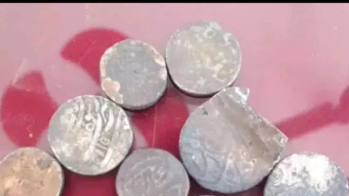 मिटटी में दबी मिली गुल्लक, फोड़ने पर मिले ये बेशकीमती सिक्के