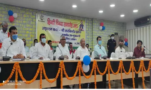 हिन्दी सर्वाधिक लोगों की संप्रेषणीय भाषा:ताराकिशोर हिन्दी सर्वाधिक लोगों की संप्रेषणीय भाषा:ताराकिशोर