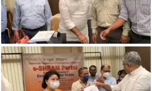 असंगठित कामगारों के पंजीकरण ने पकड़ी रफ्तार :बिहार, ओडिशा, उत्तर प्रदेश और पश्चिम बंगाल राज्य अग्रणी असंगठित कामगारों के पंजीकरण ने पकड़ी रफ्तार :बिहार, ओडिशा, उत्तर प्रदेश और पश्चिम बंगाल राज्य अग्रणी