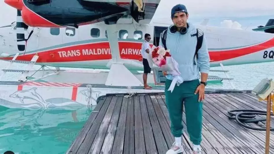 Neeraj Chopra in Maldives: भारत ही नहीं मालदीव में भी छाया नीरज चोपड़ा का जलबा