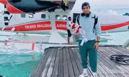 Neeraj Chopra in Maldives: भारत ही नहीं मालदीव में भी छाया नीरज चोपड़ा का जलबा