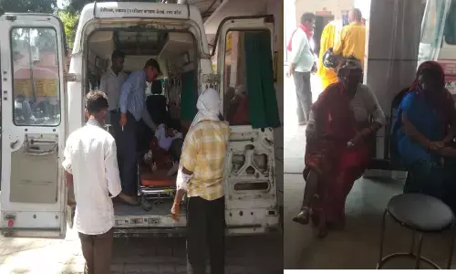 बाइक से गिरी महिला घायल और घोड़े से टकराया बाइक सवार बाइक से गिरी महिला घायल और घोड़े से टकराया बाइक सवार