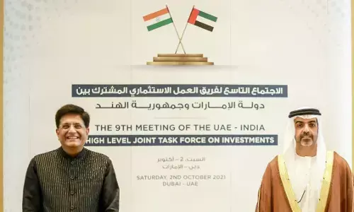 निवेश को बढ़ावा देने के लिए भारत-यूएई उच्च स्तरीय संयुक्त कार्यबल की 9वीं बैठक आयोजित की गयी
