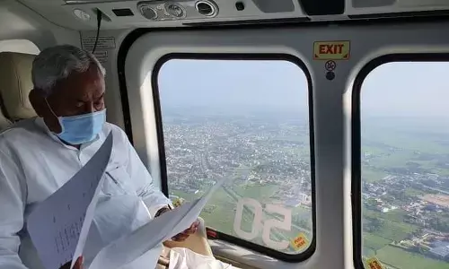 अतिवृष्टि से प्रभावित जिलों का मुख्यमंत्री ने किया हवाई सर्वेक्षण