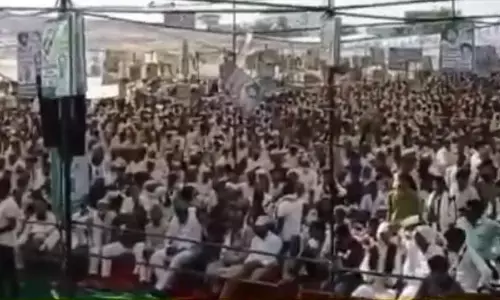 उत्तर प्रदेश : अमरोहा में RLD प्रमुख जयंत चौधरी और भारतीय किसान यूनियन प्रवक्ता  राकेश टिकैत की महारैली उत्तर प्रदेश : अमरोहा में RLD प्रमुख जयंत चौधरी और भारतीय किसान यूनियन प्रवक्ता  राकेश टिकैत की महारैली