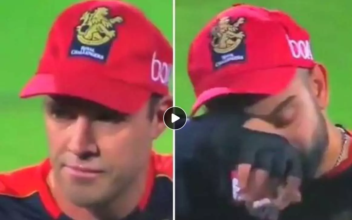 VIDEO : IPL ट्रॉफी जीतने का सपना टूटा तो रो पड़े विराट, डिविलियर्स भी सिसक-सिसक कर रोते दिखे VIDEO : IPL ट्रॉफी जीतने का सपना टूटा तो रो पड़े विराट, डिविलियर्स भी सिसक-सिसक कर रोते दिखे